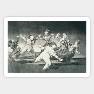 Disparate Alegre (Merry Folly) by Francisco Goya Sticker